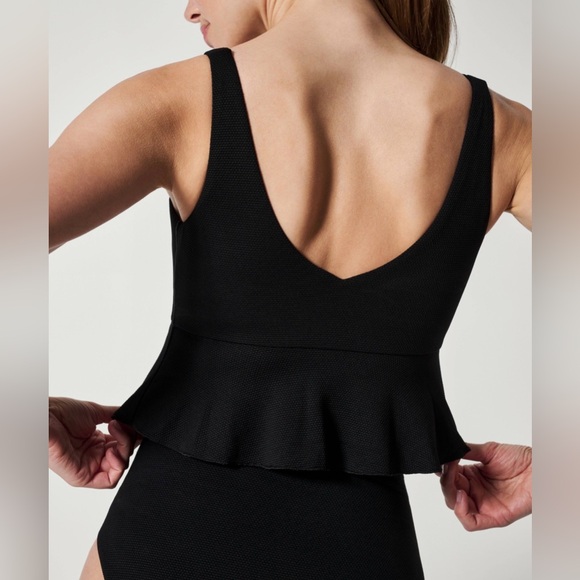 Spanx Pique Longline Flounce Top - Picture 4 of 8